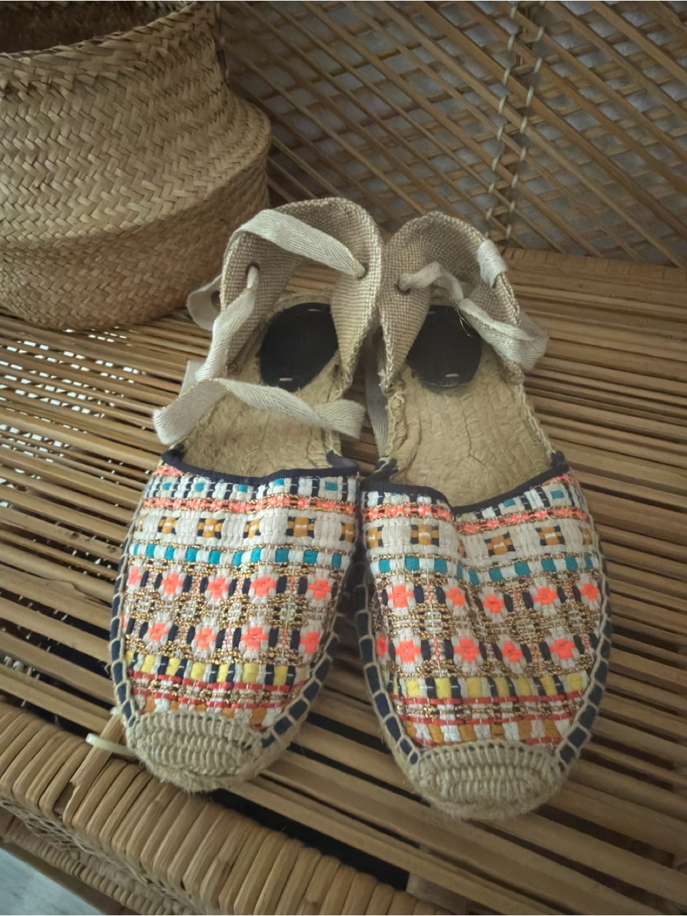 Soludos Original Espadrille Lace Up Sandal  Multicolor Women's  8